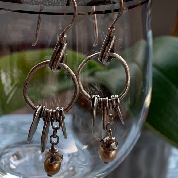 SILPADA 925 Silver, Pearl & Smoky Quartz E… - Picture 2 of 6